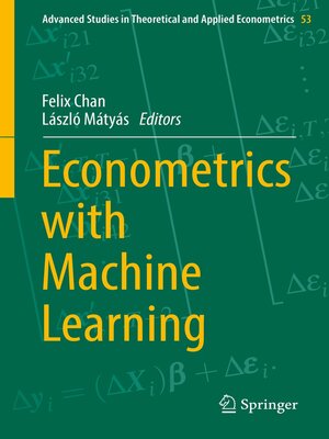 cover image of Econometrics with Machine Learning